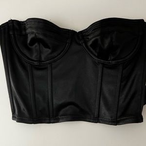Black Satin Edikted Corset